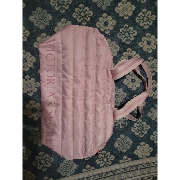 Victoria's Secret Handbags - Victoria's Secret Pink‎ Quilted Tote Bag Purse Carryall Travel Gym